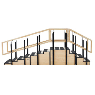 Viva Comfort ADIME906-02-30 convertible rehab staircase in straight layout, front view