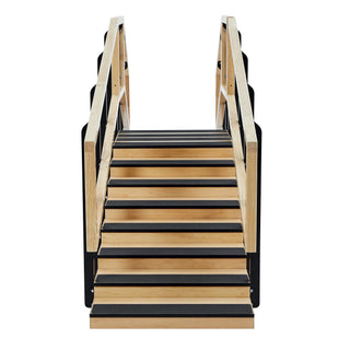 Viva Comfort ADIME906-02-30 convertible rehab staircase, end view up the tall steps