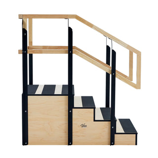 Viva Comfort ADIME906-03-30 one-sided rehab staircase, side view from the right