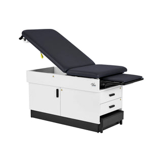 Viva Comfort ADI996-FBASE-M2 Slim Line cabinet exam table with the foot extension pulled out