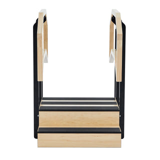 Viva Comfort ADIME906-01 up and down rehab staircase, end view of top platform