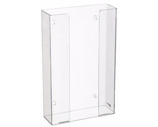 Viva Comfort ADI902-03 empty clear acrylic triple glove dispenser with keyhole mounting slots