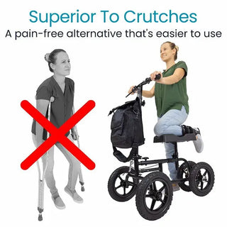 Vive Health MOB1019XXX All Terrain Knee Walker - Knee Support, Multiple Colors