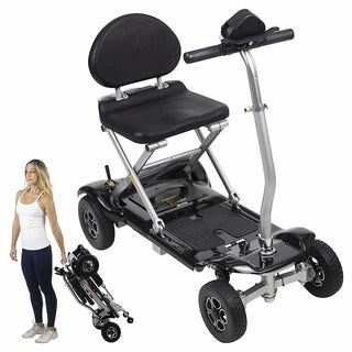 Vive Health MOB1058BLK Folding Scooter for Easy Travel (Black)