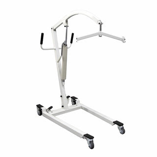 Vive Health MOB1068WHT Hydraulic Patient Lift Ensures Safe, Smooth Patient Transfers With a Durable Pump and 400lb Capacity 