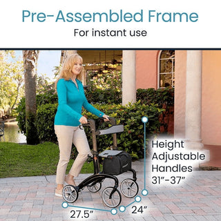 Vive Health MOB1086 Carbon Fiber Rollator Overview (14.5 lbs)