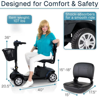 Vive Health MOB1126MBL Neptune Mobility Scooter All Terrain