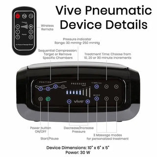 Vive Health RHB1019 Leg Compression Pump for Circulation (Standard)