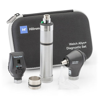 Welch Allyn 3.5V Diagnostic Set LED Ophthalmoscope & Otoscope Nickel Cadmium Handle