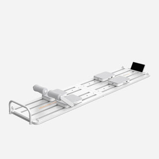 WalkingPad C1 Pilates board with a tablet on its built-in holder