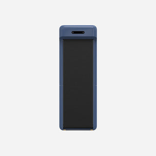 WalkingPad C2 treadmill in blue standing upright