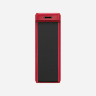 WalkingPad C2 treadmill in red standing upright