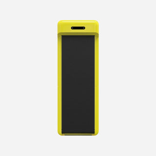 WalkingPad C2 treadmill in yellow standing upright