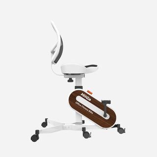 Side view of the white WalkingPad FC1 office bike chair
