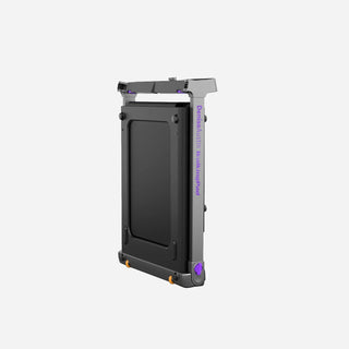 WalkingPad G1 Denise Austin treadmill folded and standing upright