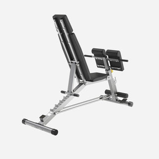Silver WalkingPad MATE-WB1 Roman chair seen at an angle with the foot anchor in view