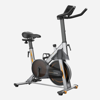 WalkingPad MRB2 magnetic resistance exercise bike seen from the front at an angle