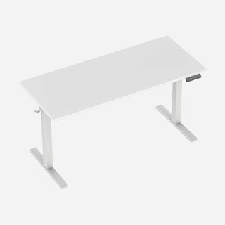 White WalkingPad one-piece electric standing desk