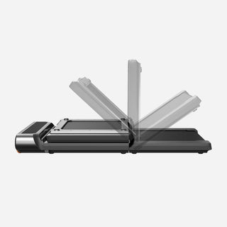 WalkingPad R3 treadmill shown part way through its fold