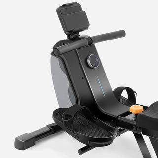 Close view of the console and footrest on the WalkingPad RM1