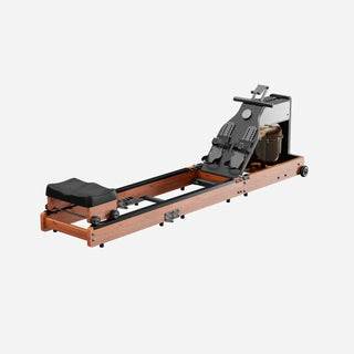 WalkingPad WM10 tri-fold water rowing machine with walnut wood frame