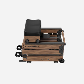 WalkingPad WR3L water rowing machine folded and seen from the front