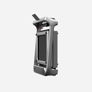 WalkingPad X218 treadmill folded and seen at an angle