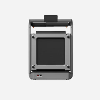 WalkingPad X25 Plus treadmill folded and seen from behind