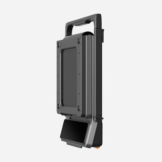 WalkingPad Z3 Hybrid treadmill folded and standing upright