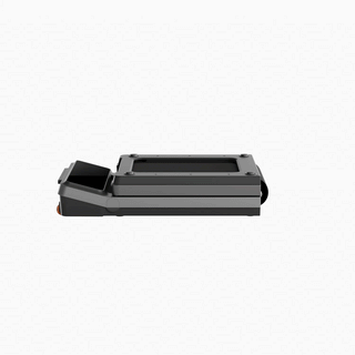 Animation showing the WalkingPad Z3 Just Walk treadmill folding in half
