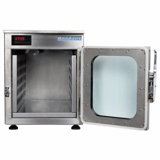Warm and Cozy KZ-210 Desktop Single Window Blanket Warming Cabinet, 2.1 cu.ft. Capacity, 7 Blankets-Towels Hold