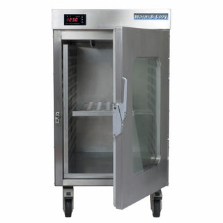 Warm and Cozy KZ-710 Medium Size Single Door Blanket Warming Cabinet, 7.1 cu.ft. Capacity, 25 Blankets-Towels Hold