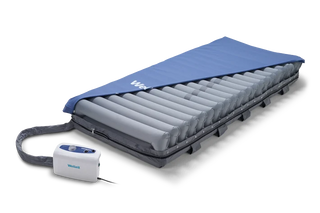 Wellell PA01501 Domus 3 alternating and static pressure redistribution mattress with quilted cover and micro low air loss therapy.
