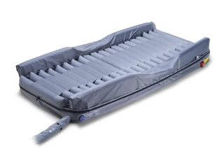 Wellell PD07702 Optima Turn System automated lateral rotation mattress with alternating pressure therapy and stretch cover.
