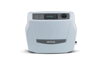 Wellell Optima Auto PD08503 medical air mattress featuring automated pressure relief, low air loss therapy, battery backup, and pressure injury prevention support.
