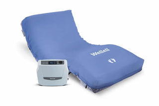 Wellell Optima Prone System PD09502 alternating pressure mattress with battery backup for prone position therapy and pressure injury prevention.
