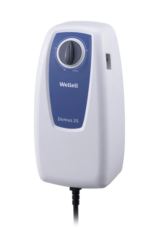Wellell PP02101 Domus 2S heel pressure relief overlay system with alternating pressure therapy and heel slope design.
