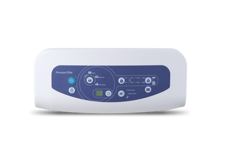 Wellell Procare Elite low air loss pressure redistribution mattress system with heel relief function and quilted cover.
