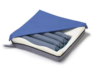 Wellell Sedens 500 dynamic pressure relief wheelchair cushion system with pump, alternating therapy, and rechargeable battery.
