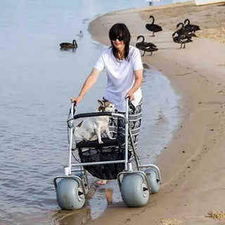 Wheeleez 20-4290 All-Terrain Beach Rollator, Heavy-Duty Outdoor Mobility Walker