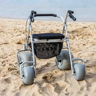 Wheeleez 20-4290 All-Terrain Beach Rollator, Heavy-Duty Outdoor Mobility Walker