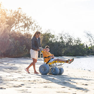 Wheeleez 20-4291 Sandpiper All-Terrain Beach Wheelchair, Pediatric Outdoor Mobility Chair