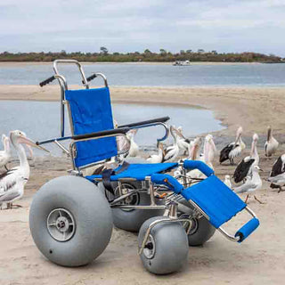 Wheeleez 20-4292 Sandcruiser All-Terrain Beach Wheelchair, Heavy-Duty Outdoor Mobility Chair