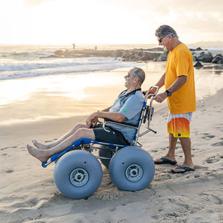Wheeleez 20-4293 Sandcruiser All-Terrain Beach Wheelchair (Dune Buster Model), Heavy-Duty Outdoor Mobility Chair, 298 lb. Weight Capacity