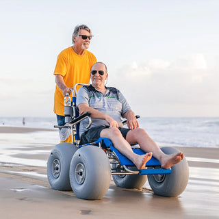 Wheeleez 20-4293 Sandcruiser All-Terrain Beach Wheelchair (Dune Buster Model), Heavy-Duty Outdoor Mobility Chair, 298 lb. Weight Capacity