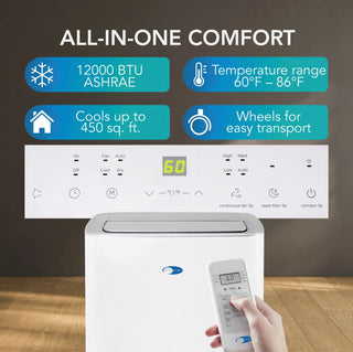 Whynter ARC-0850XP 12000 BTU MultiCool Smart Portable Air Conditioner