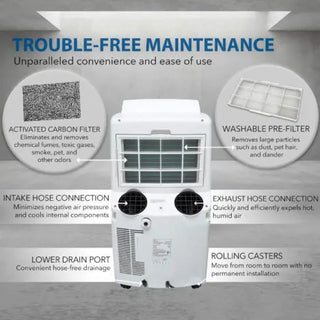 Whynter ARC-12SD 12,000 BTUDual Hose Cooling Portable Air Conditioner