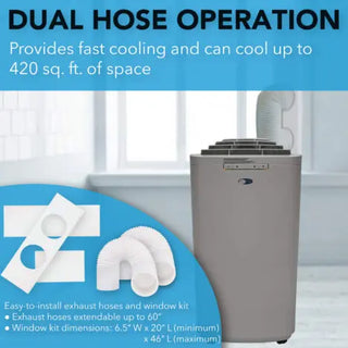 Whynter ARC-131GD 13,000 BTUDual Hose Cooling Portable Air Conditioner