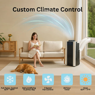 Whynter ARC-14SH 14,000 BTU Dual Hose Cooling Portable Air Conditioner