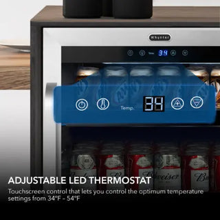 Whynter BBR-148SB 24″ Built-In 182 Can Undercounter Stainless Steel Beverage Refrigerator